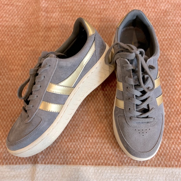 Slate Blue women’s Gola sneakers. US Size 7 leather upper, worn once! - Picture 1 of 4